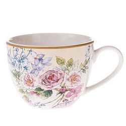 4dílná sada porcelánových šálků Roses, 90 ml