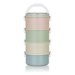 Banquet Plastový jídlonosič Avanza, 2,8 l, 4 díly, multicolor