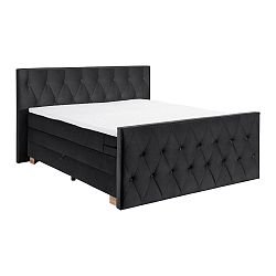 Postel Boxspring Mala Tmavěšedá