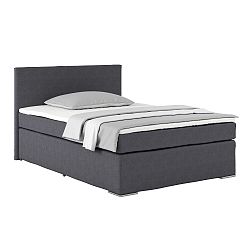 Postel Boxspring Nero, 140x200, Antracitová