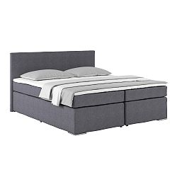 Postel Boxspring Nero Pl: 180/200cm, Tmavě Šedá