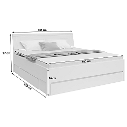 Postel S Úložným Prostorem Saturn 180x200cm