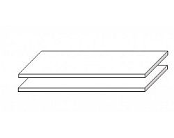 Set polic do skříně (2 ks) Sarnia, 105 cm